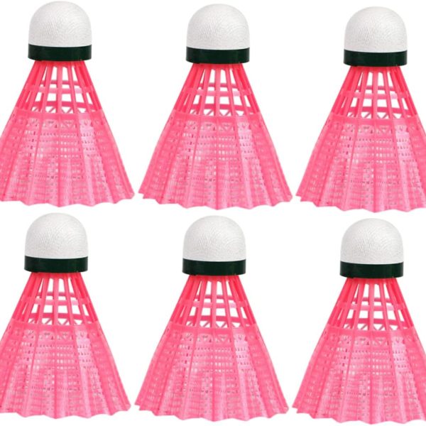 6-Pack Pink Shuttlecocks